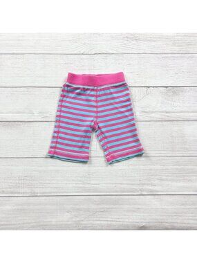 Hanna Andersson Striped Pink Blue Baby Pants 3-6 Months